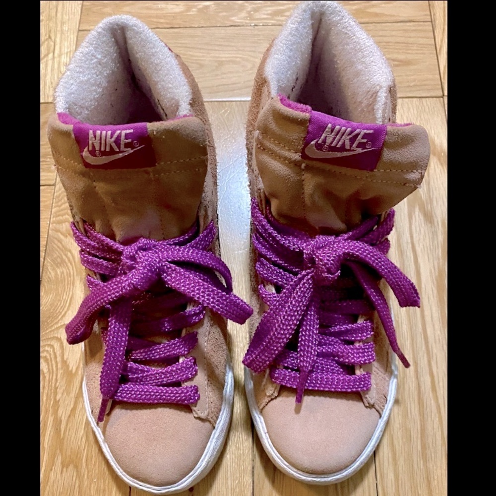 *RARE* 2004 Nike Blazer Storm Pink Leather Retro Sneakers: Sz 6.5